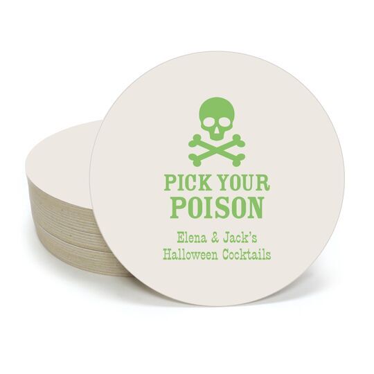 Pick Your Poison Round Coasters